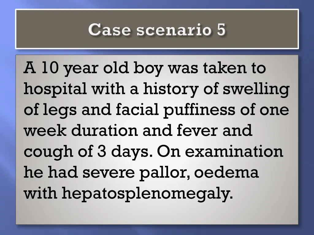 a 10 year old boy was taken to hospital with