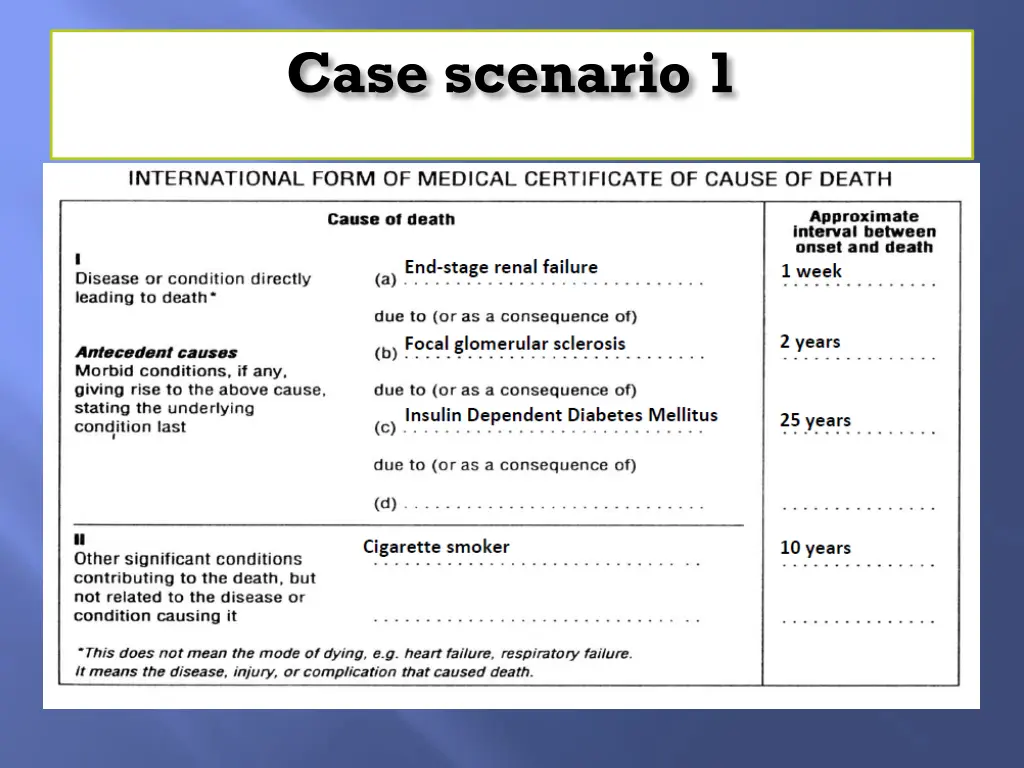 case scenario 1