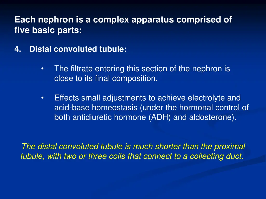 each nephron is a complex apparatus comprised 3