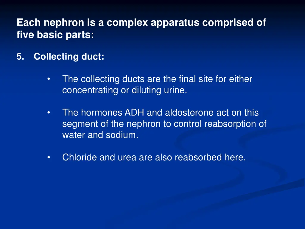 each nephron is a complex apparatus comprised 4