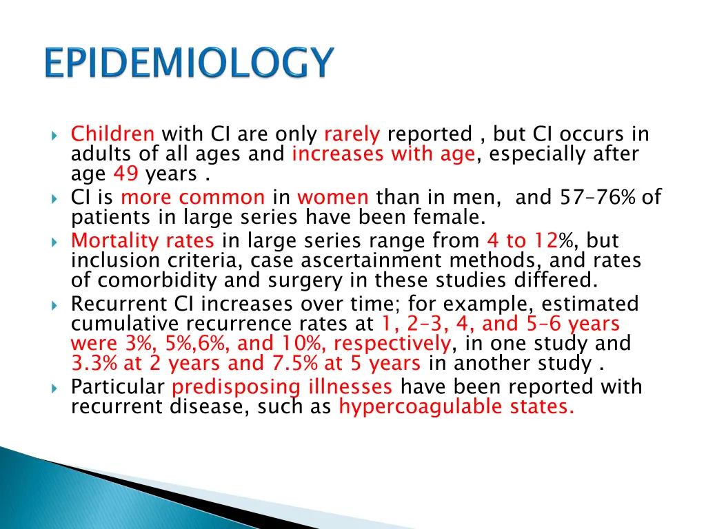 children with ci are only rarely reported