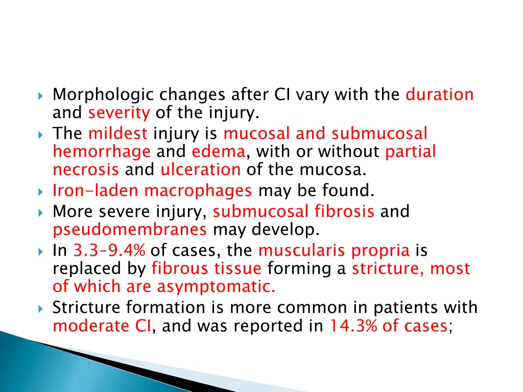 morphologic changes after ci vary with