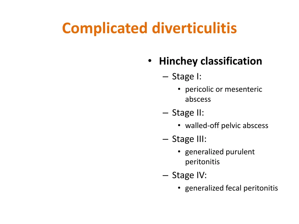 complicated diverticulitis