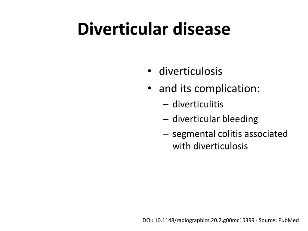 diverticular disease 1