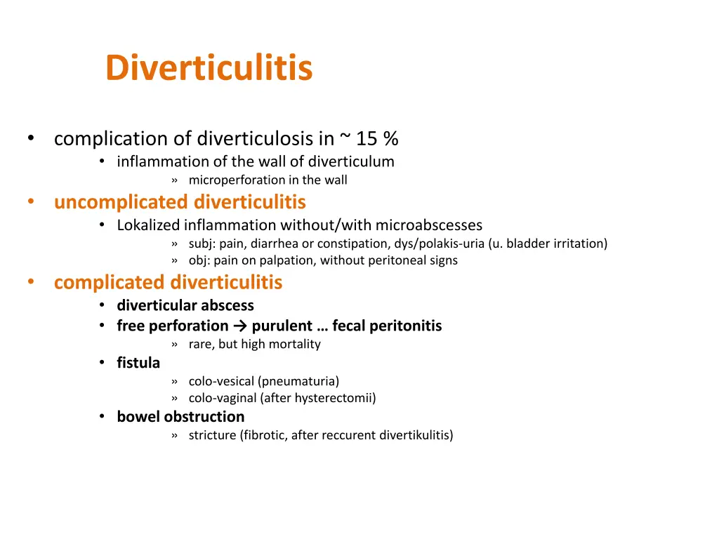 diverticulitis