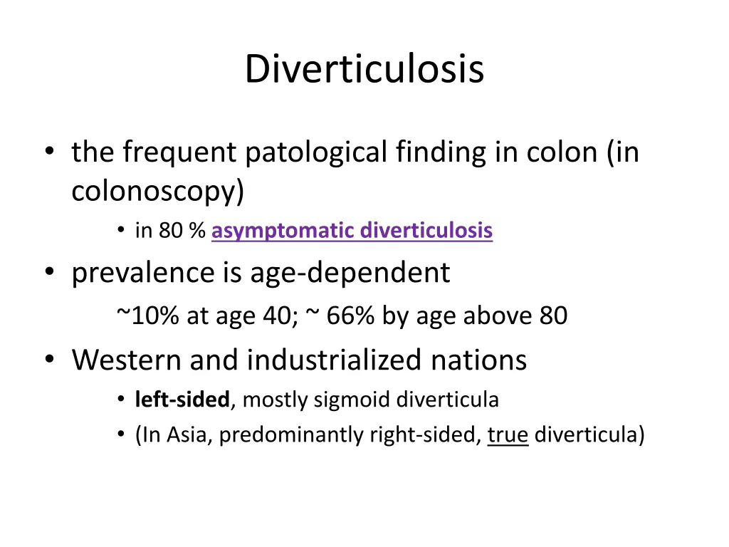 diverticulosis