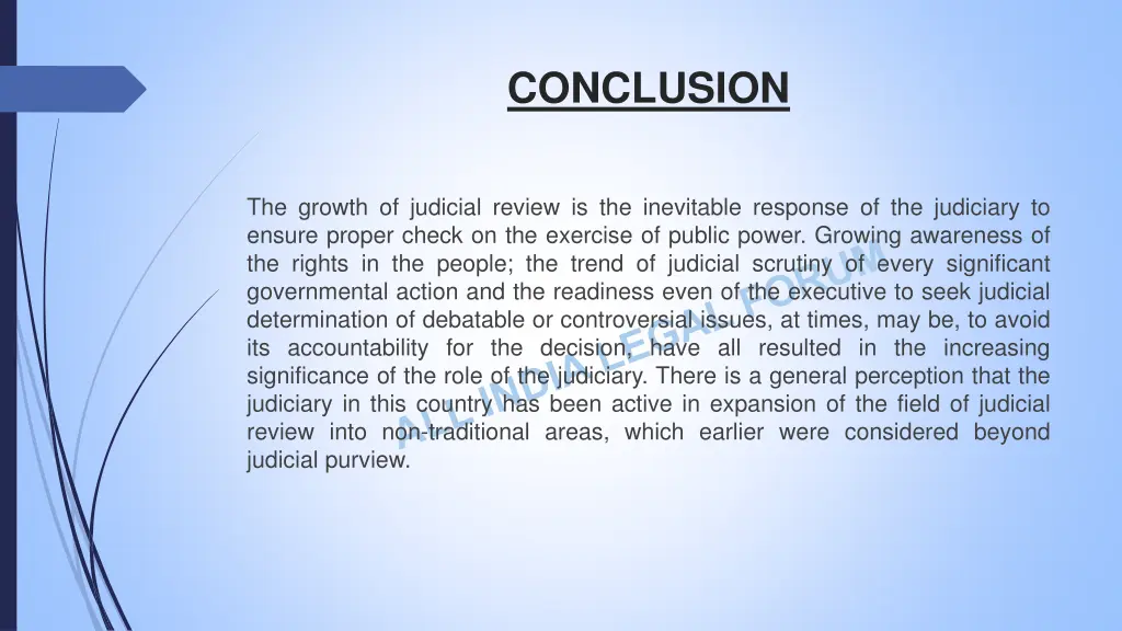 conclusion