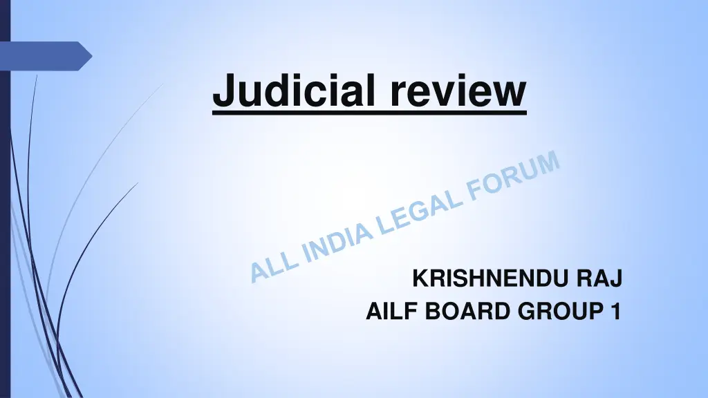 judicial review