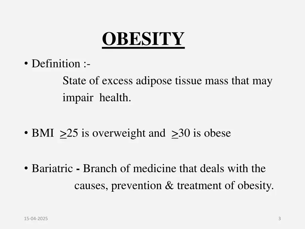 obesity