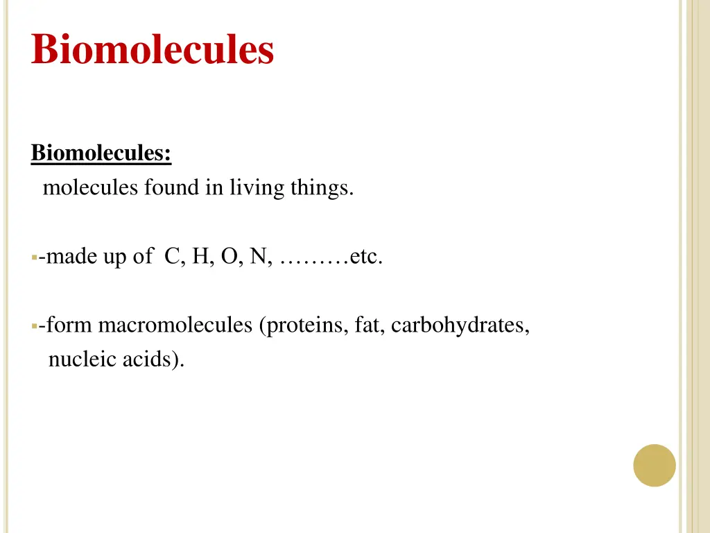 biomolecules