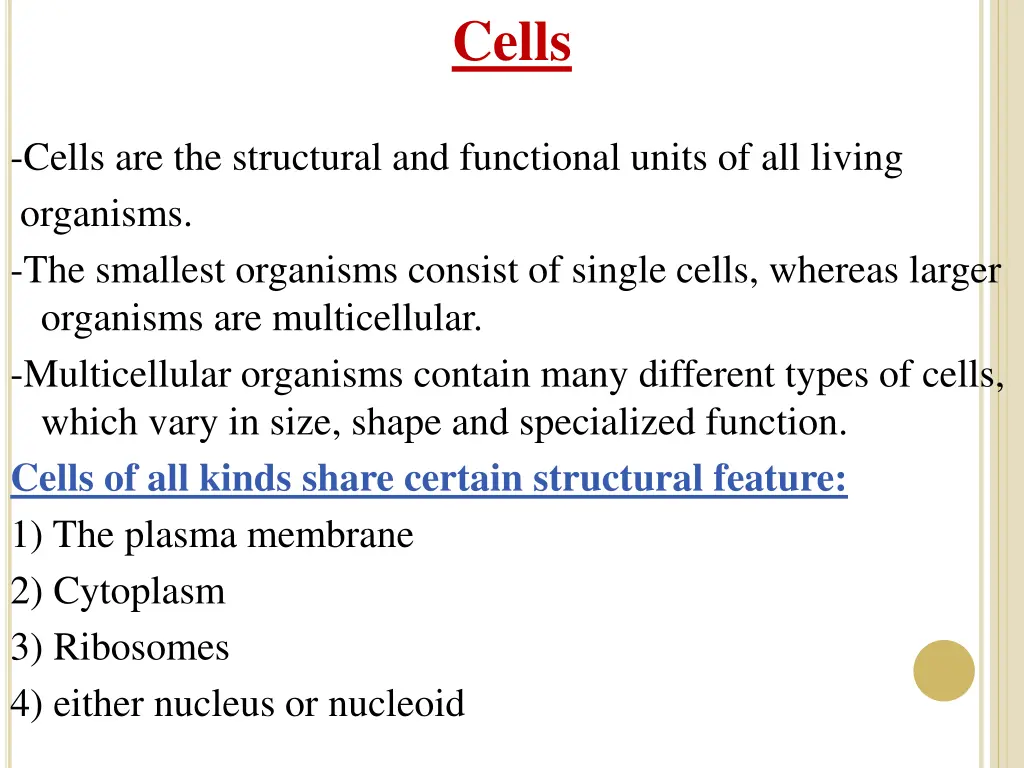 cells