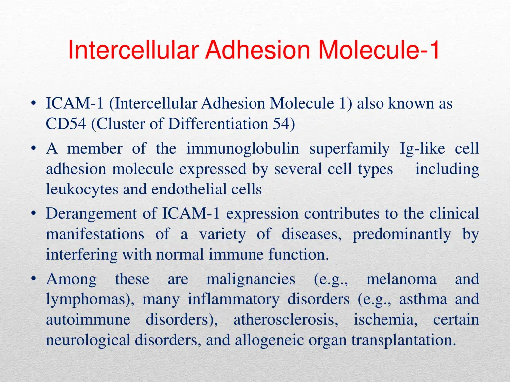 intercellular adhesion molecule 1
