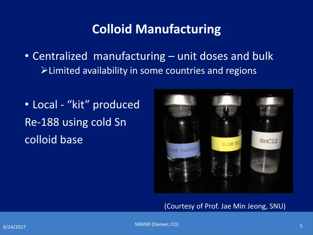 colloid manufacturing