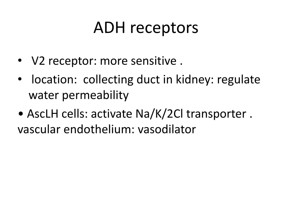 adh receptors 1