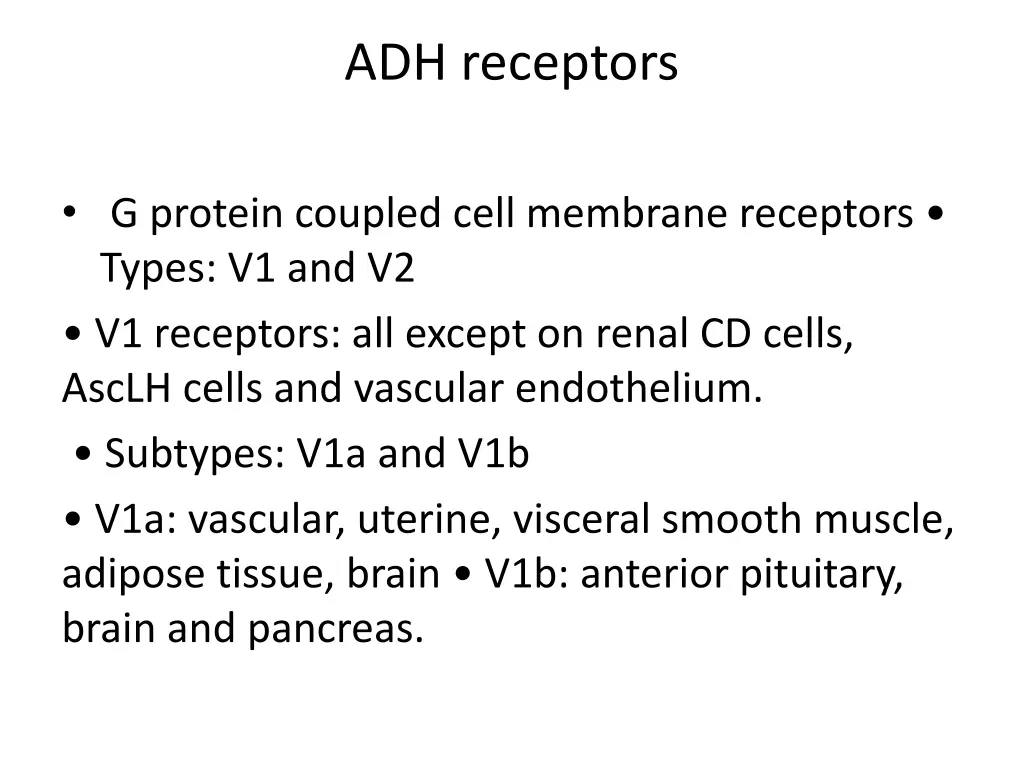 adh receptors