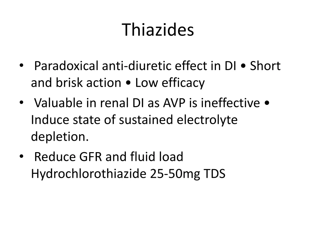 thiazides