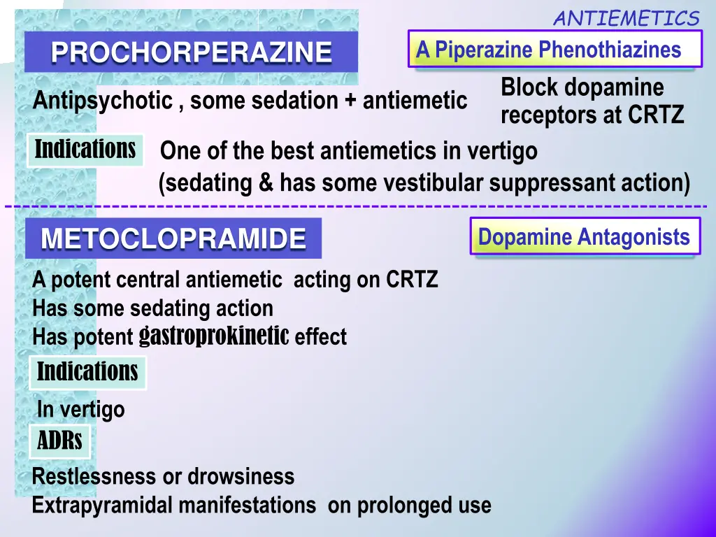 antiemetics 1