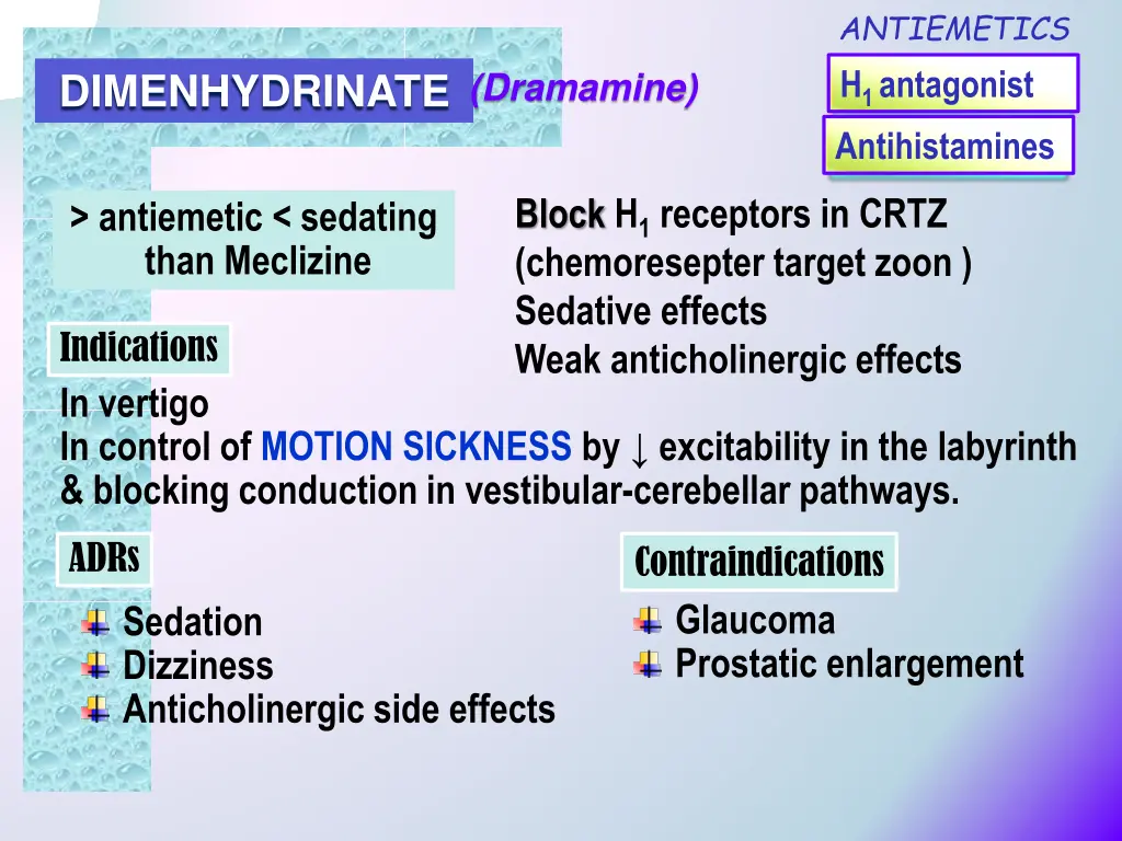 antiemetics