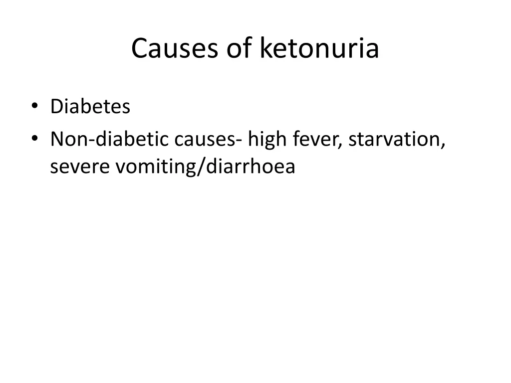 causes of ketonuria