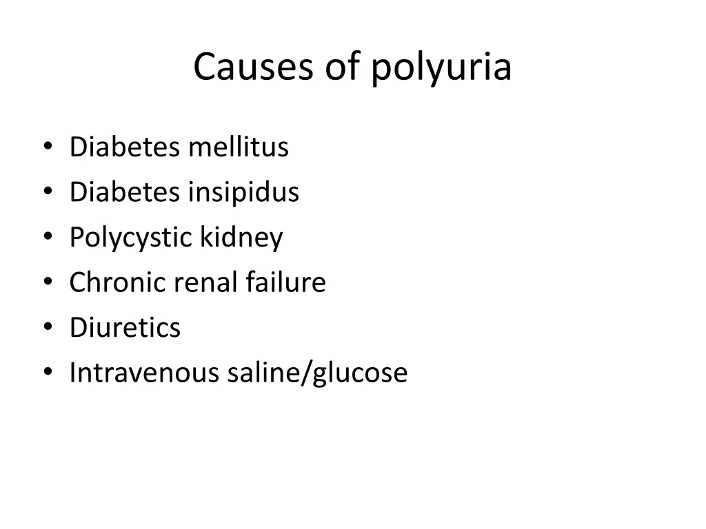 causes of polyuria