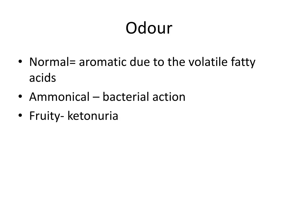 odour