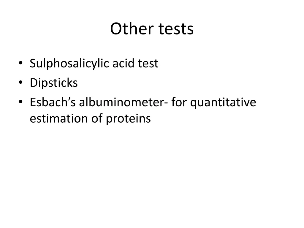 other tests