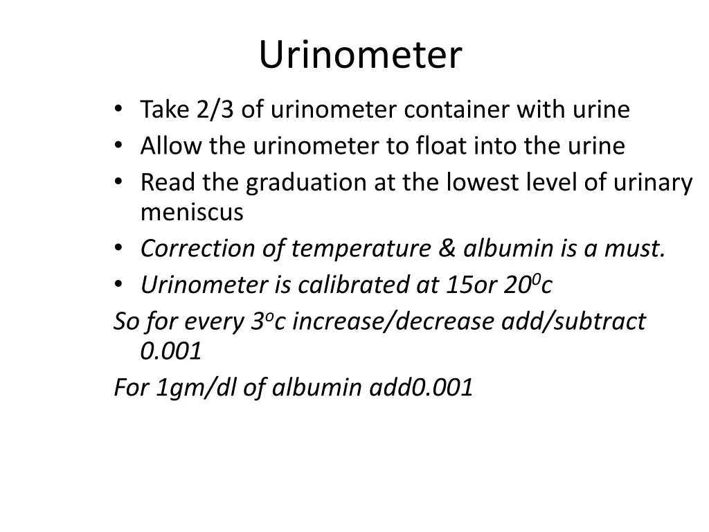 urinometer