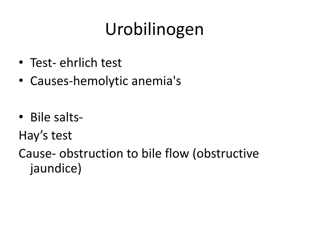 urobilinogen