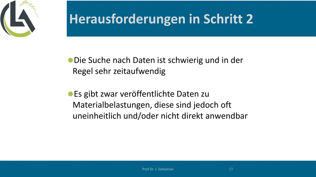 herausforderungen in schritt 2