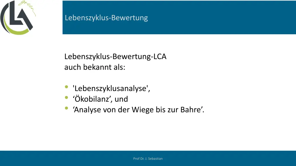 lebenszyklus bewertung