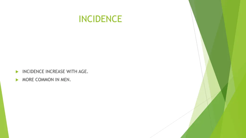 incidence