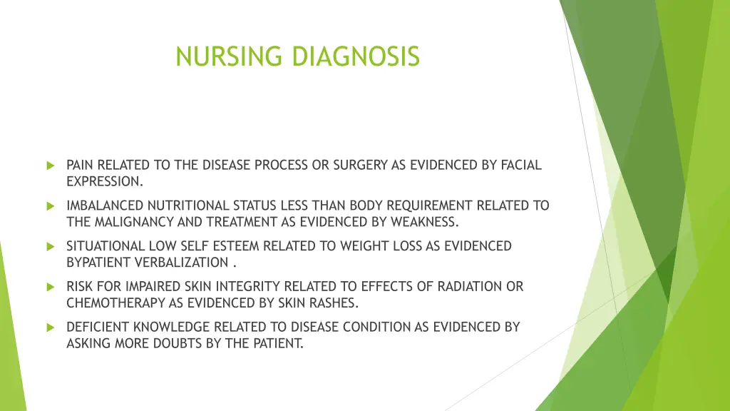 nursing diagnosis