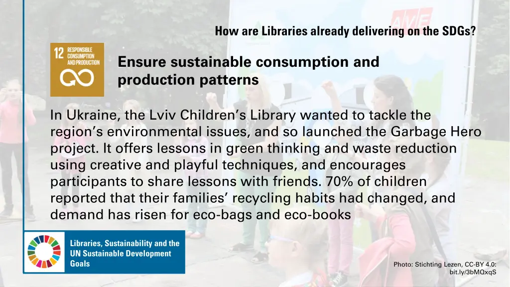 how are libraries already delivering on the sdgs 12