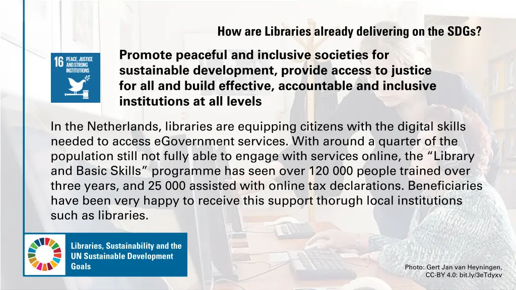 how are libraries already delivering on the sdgs 16