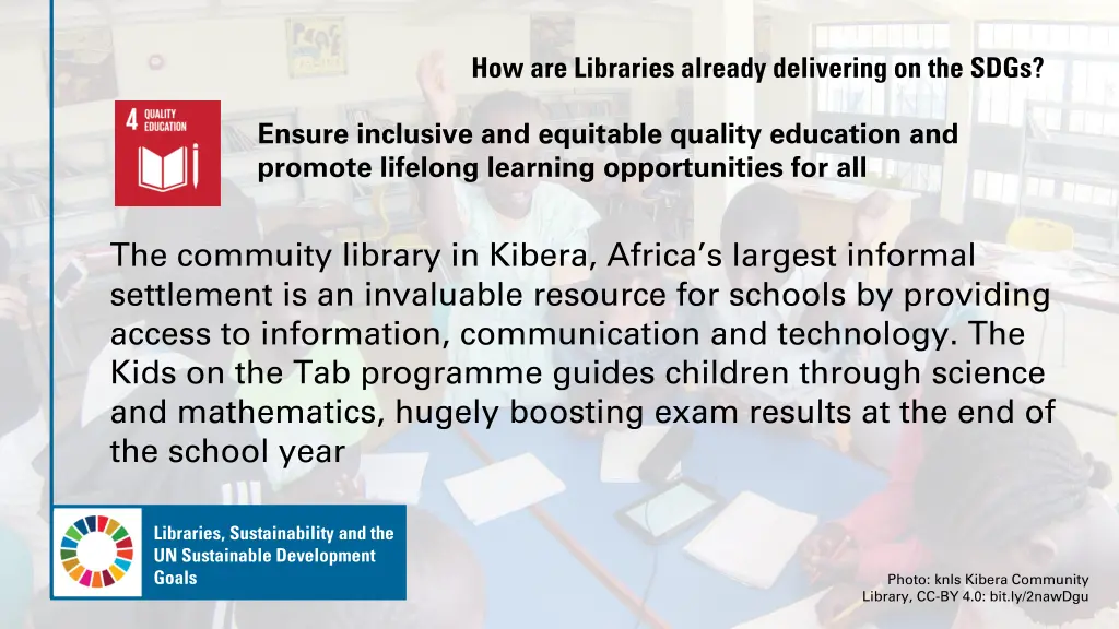how are libraries already delivering on the sdgs 4