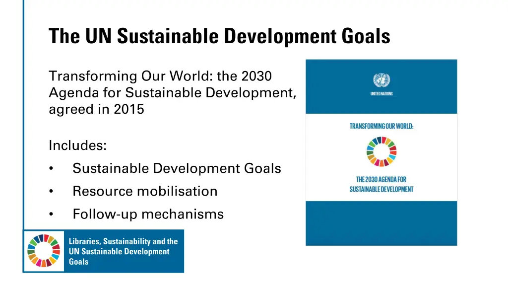 the un sustainable development goals