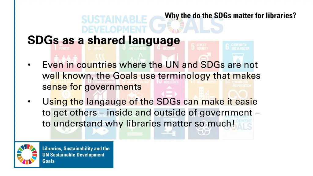 why the do the sdgs matter for libraries 3