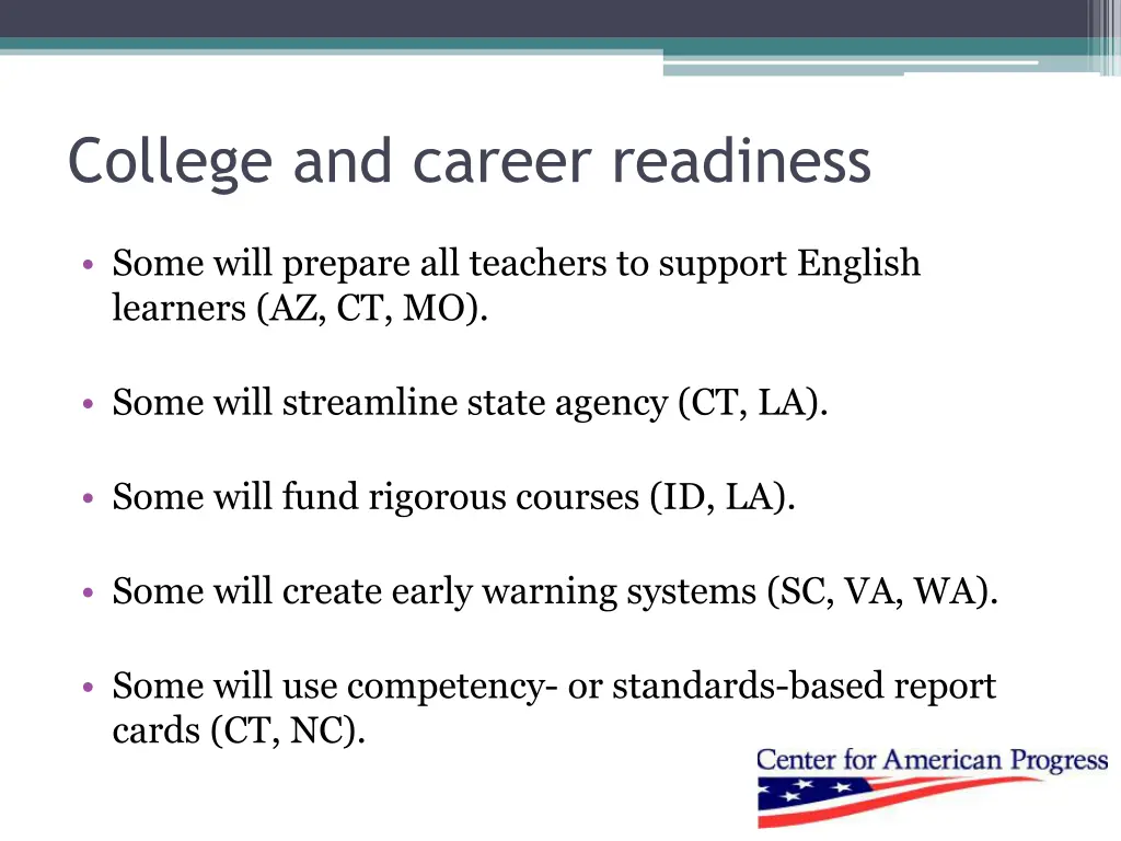 college and career readiness
