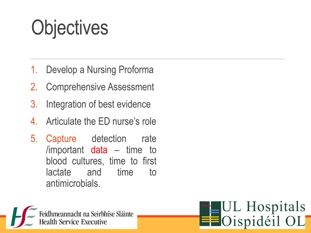 objectives
