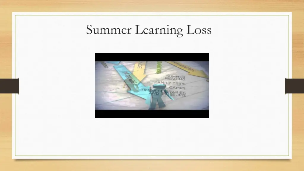 summer learning loss
