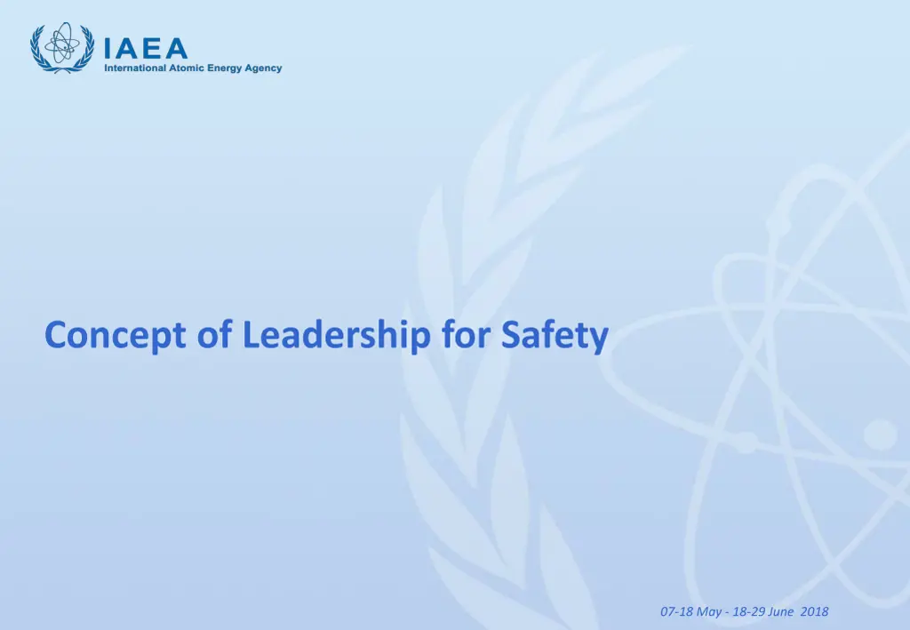 concept of leadership for safety