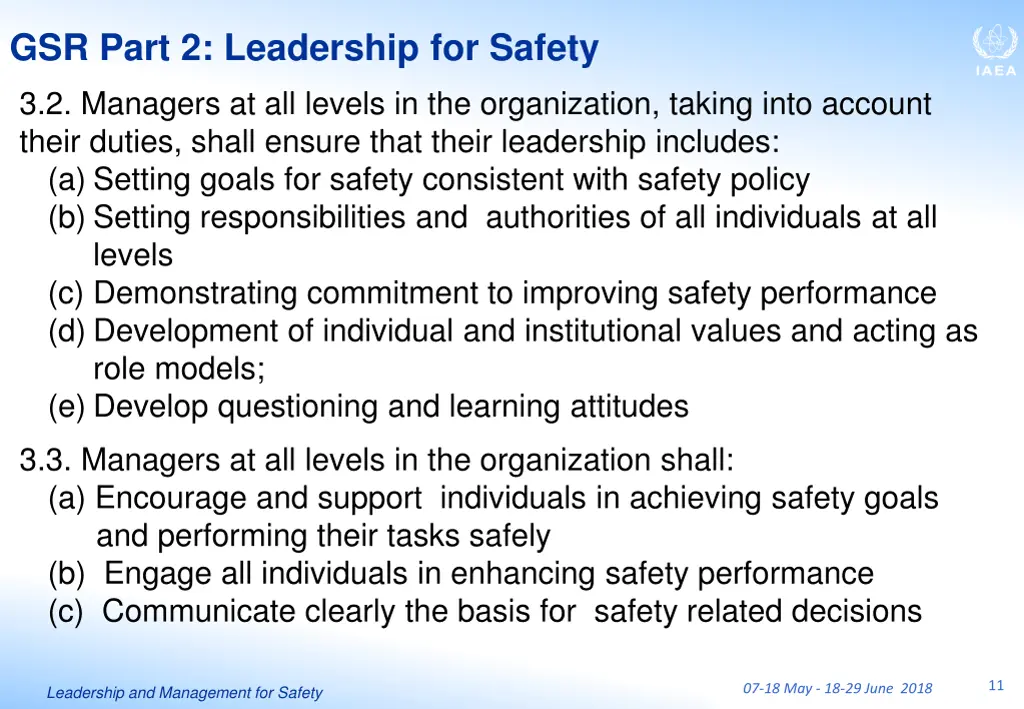 gsr part 2 leadership for safety 3 2 managers