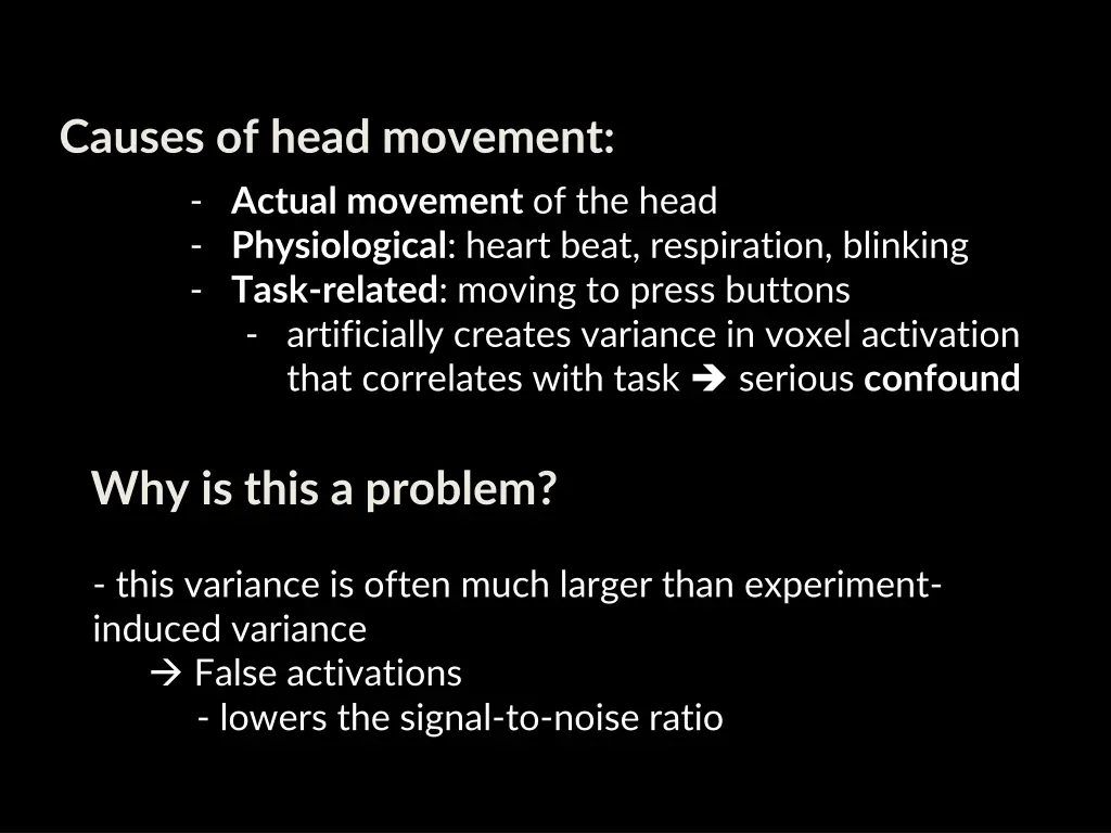 causes of head movement