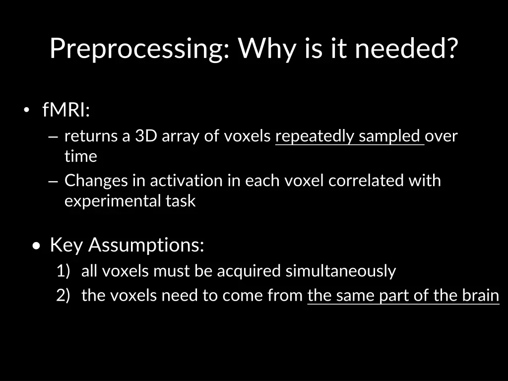 preprocessing why is it needed