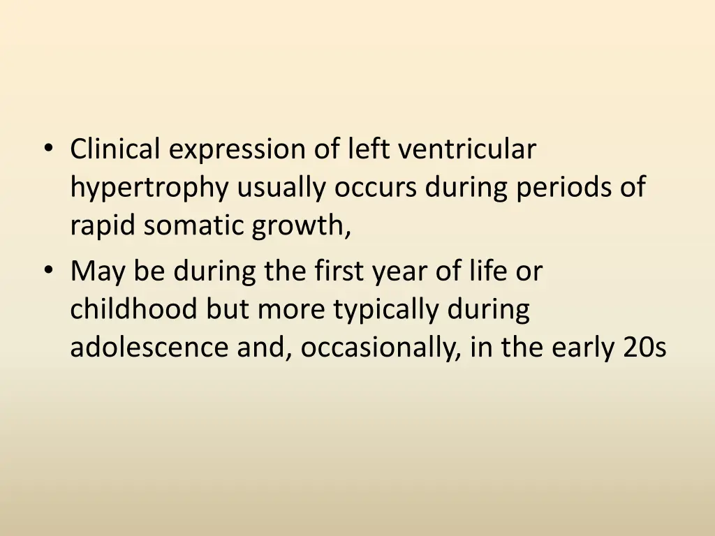 clinical expression of left ventricular