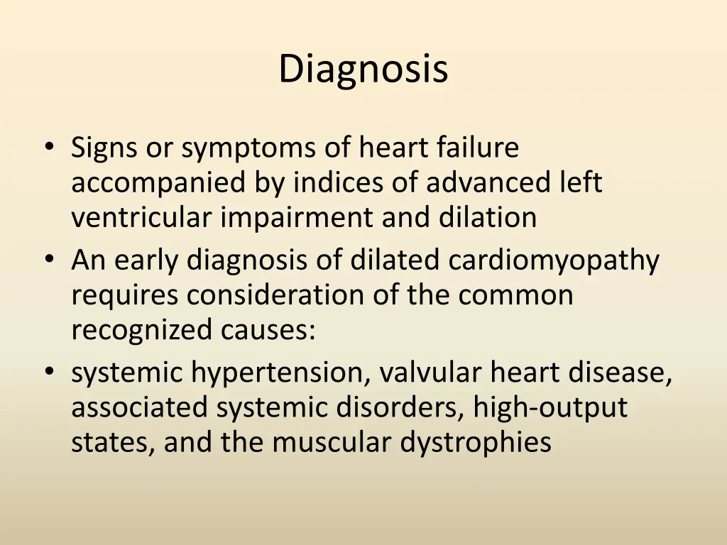 diagnosis
