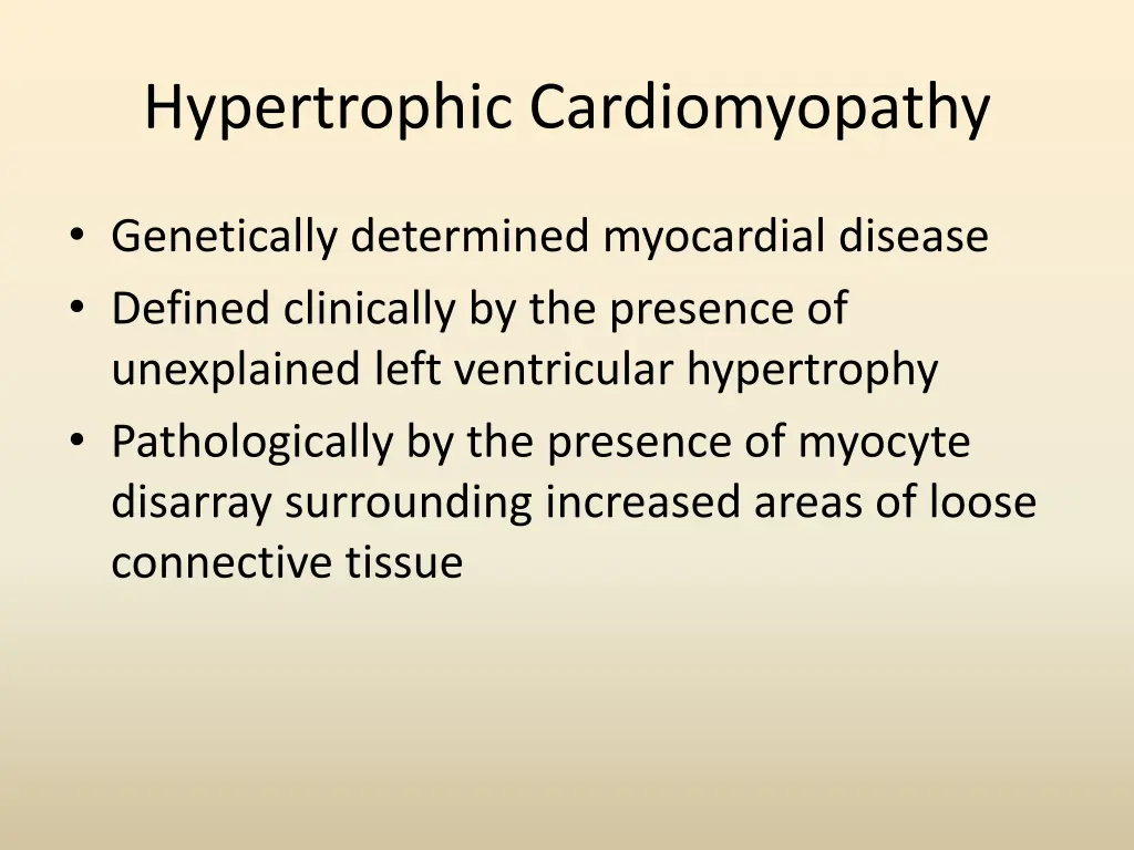 hypertrophic cardiomyopathy