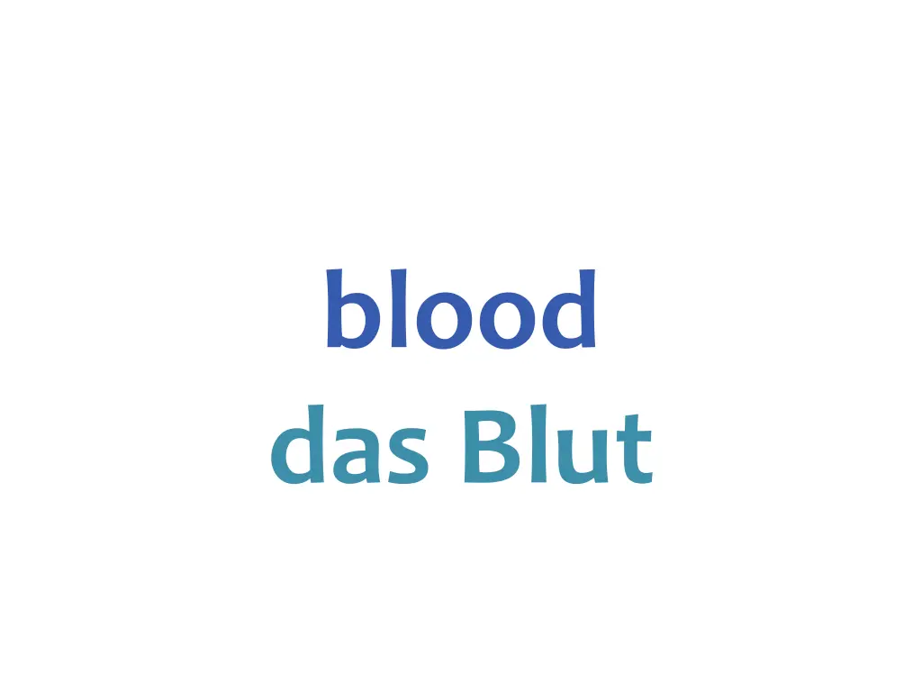 blood das blut