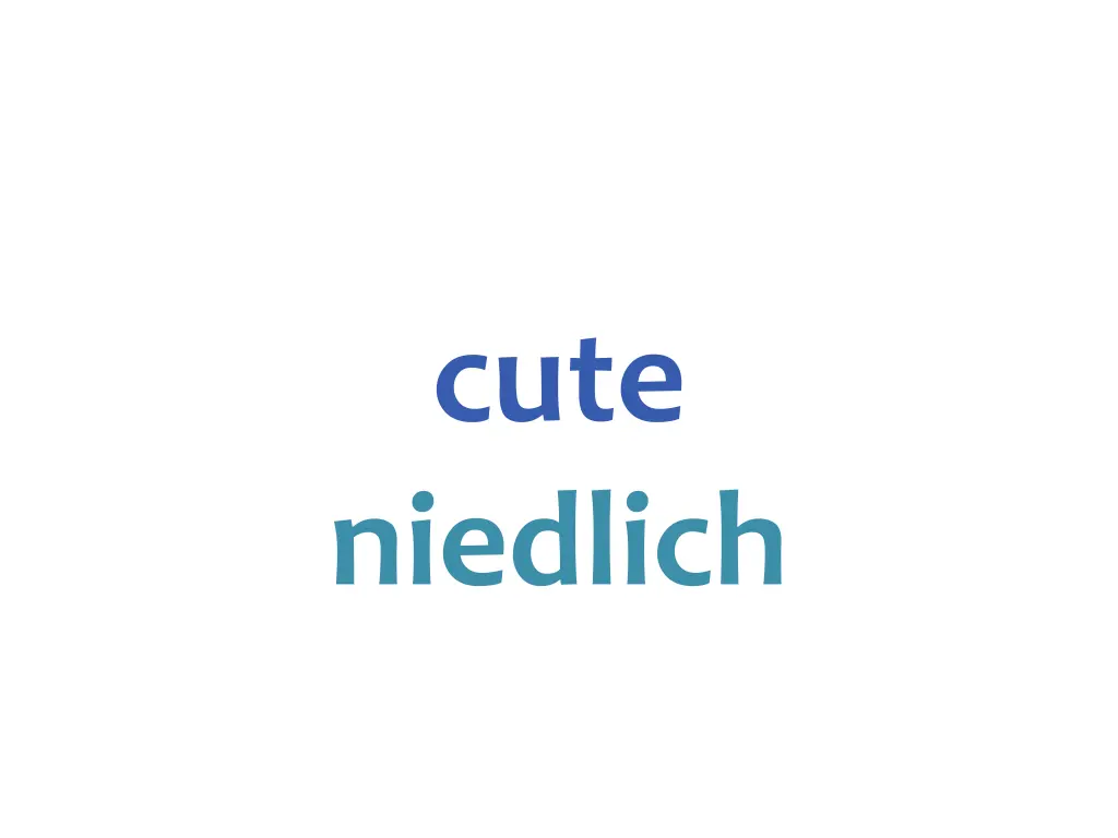 cute niedlich