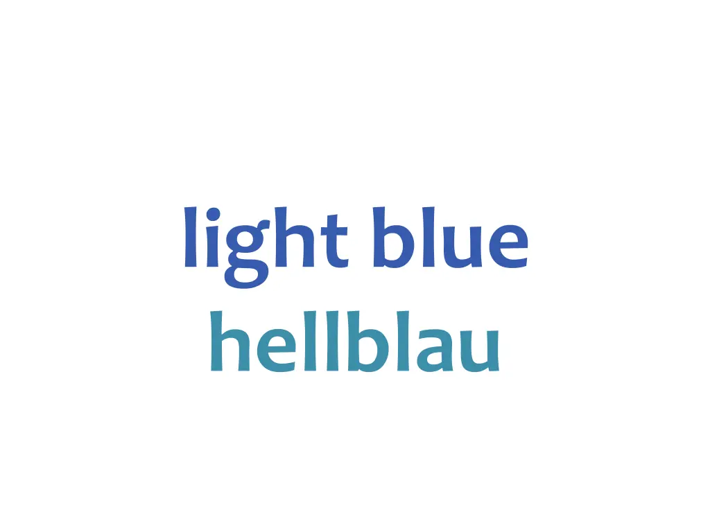 light blue hellblau